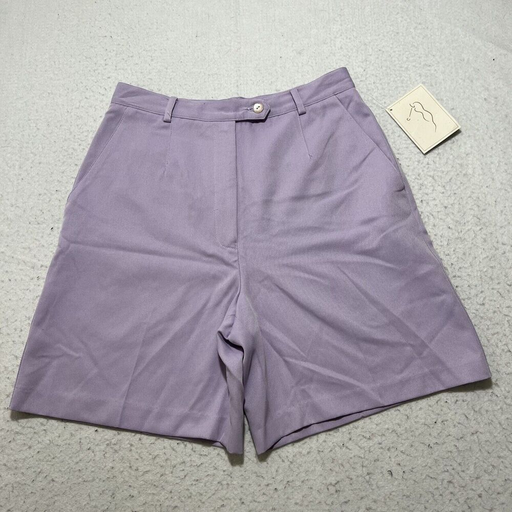 Vintage EP Pro Women's 6 Lilac Purple 6" Inseam High Waist Golf Shorts USA